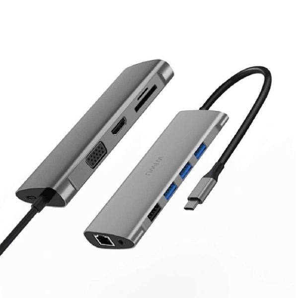 هاب 11 پورت ویوو WiWU Alpha 11 in 1 USB C Hub All in One