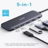 هاب 5 در 1 انکر مدل Anker 332 USB-C Hub (5-in-1, 4K HDMI)