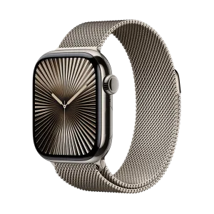 اپل واچ سری 10 تیتانیومی نچرال با بند میلانس لوپ