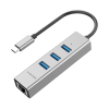 هاب USB-C به USB و LAN لنشن مدل C23s