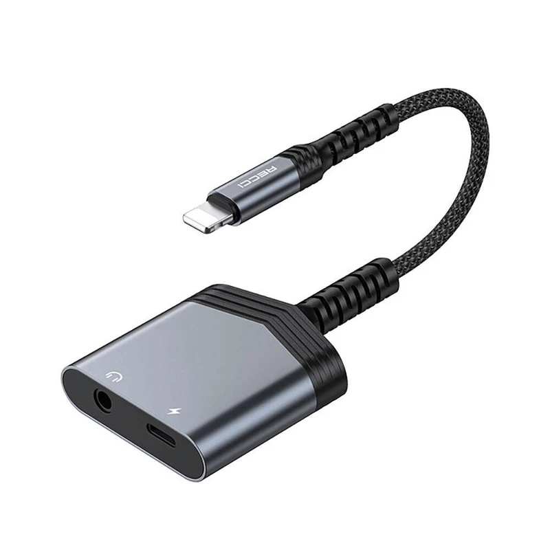 مبدل لایتنینگ به لایتنینگ / جک 3.5 میلیمتری صدا رسی مدل RDS-A17