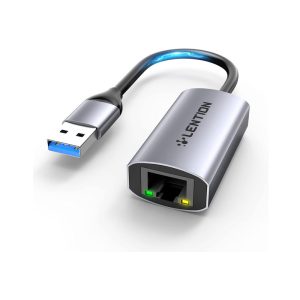 مبدل USB A بهGigabyte RJ45 لنشن مدل HU604