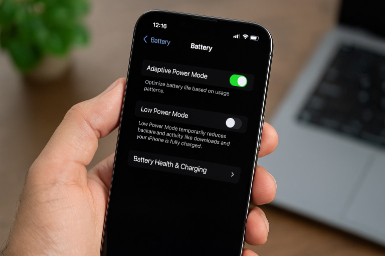 افزایش عمر باتری آیفون با Adaptive Power Mode در iOS 26؛ تجربه‌ای هوشمند بدون افت عملکرد