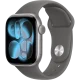 اپل واچ سری 11 اسپیس گری با بند اسپرت سیلیکون استون گری