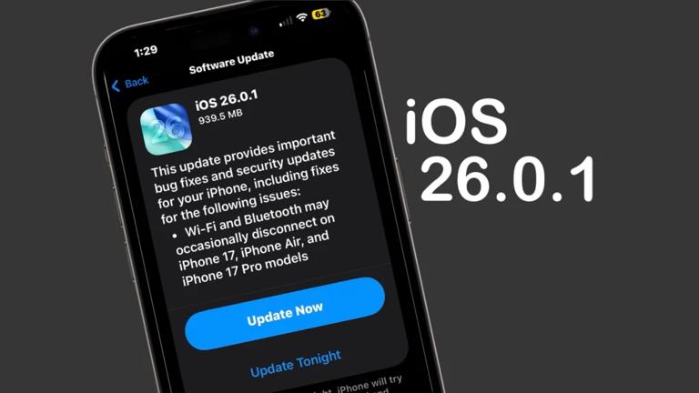آپدیت iOS 26.0.1 منتشر شد؛ رفع باگ‌های آیفون 17 و بهبود امنیت