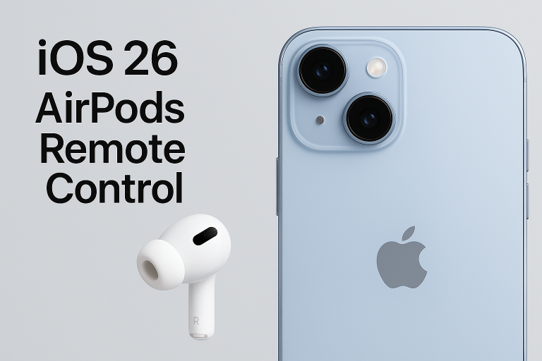 کنترل دوربین آیفون با ایرپاد در iOS 26؛ یک گام به‌سوی اکوسیستم هوشمندتر