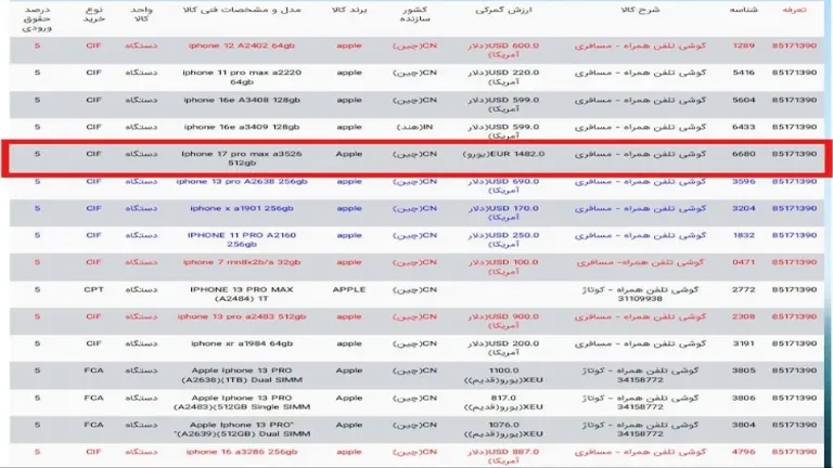 ریجستری سری آیفون 17 آغاز شد | جزئیات ثبت رسمی رجیستری آیفون 17