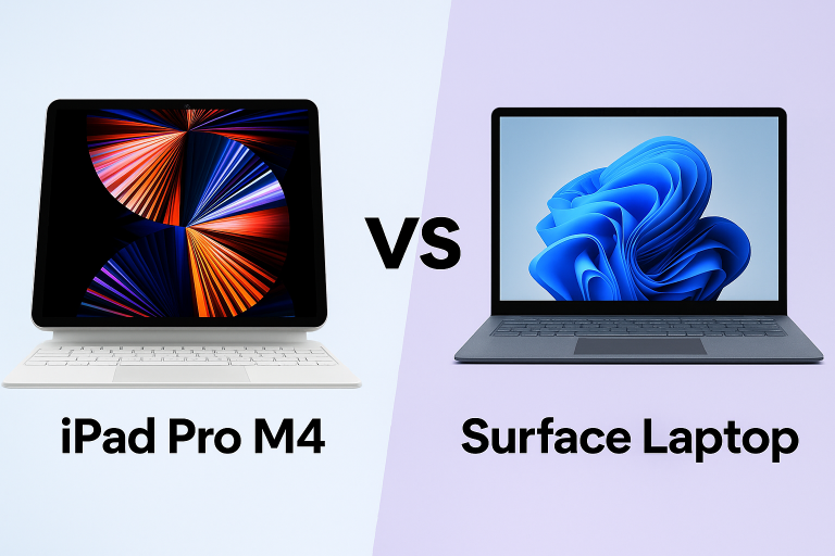 مقایسه Surface Laptop 7 و iPad Pro 13 M4 | نبرد هوش مصنوعی و طراحی