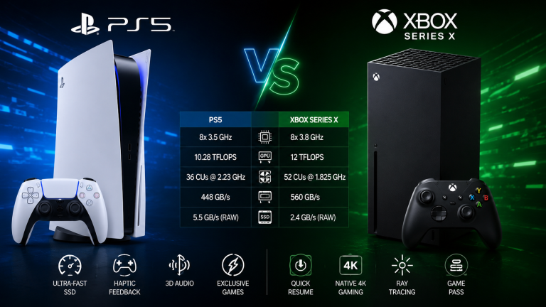 نبرد در لبه تکنولوژی؛ مقایسه قدرت سخت‌افزاری PS5 و Xbox Series X