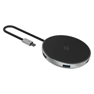 هاب پنج پورت USB-C With Wireless Charger جی سی پال مدل JCP6224